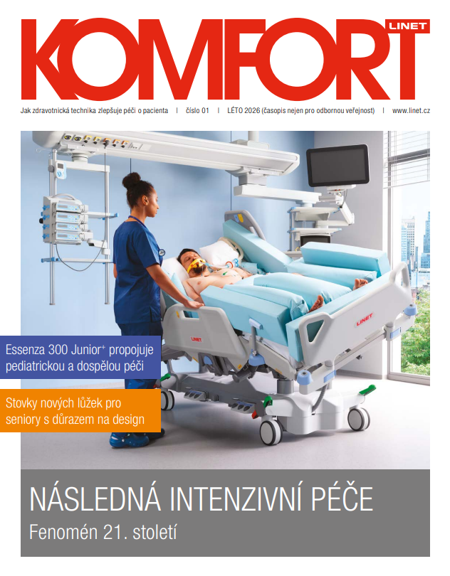 Obálka časopisu Komfort s tématem následné intenzivní péče.