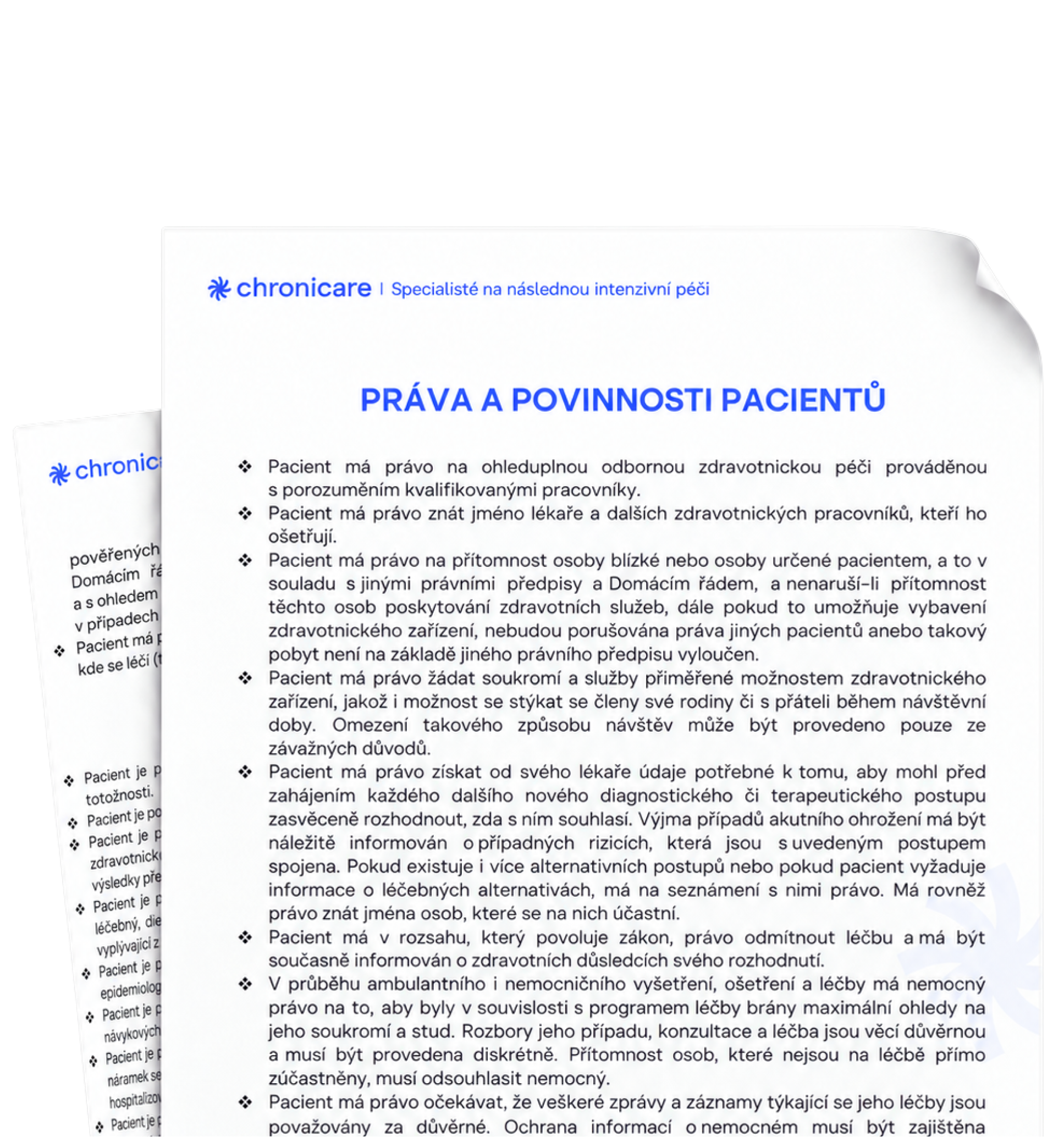 Obálka dokumentu Práva a povinnosti pacientů