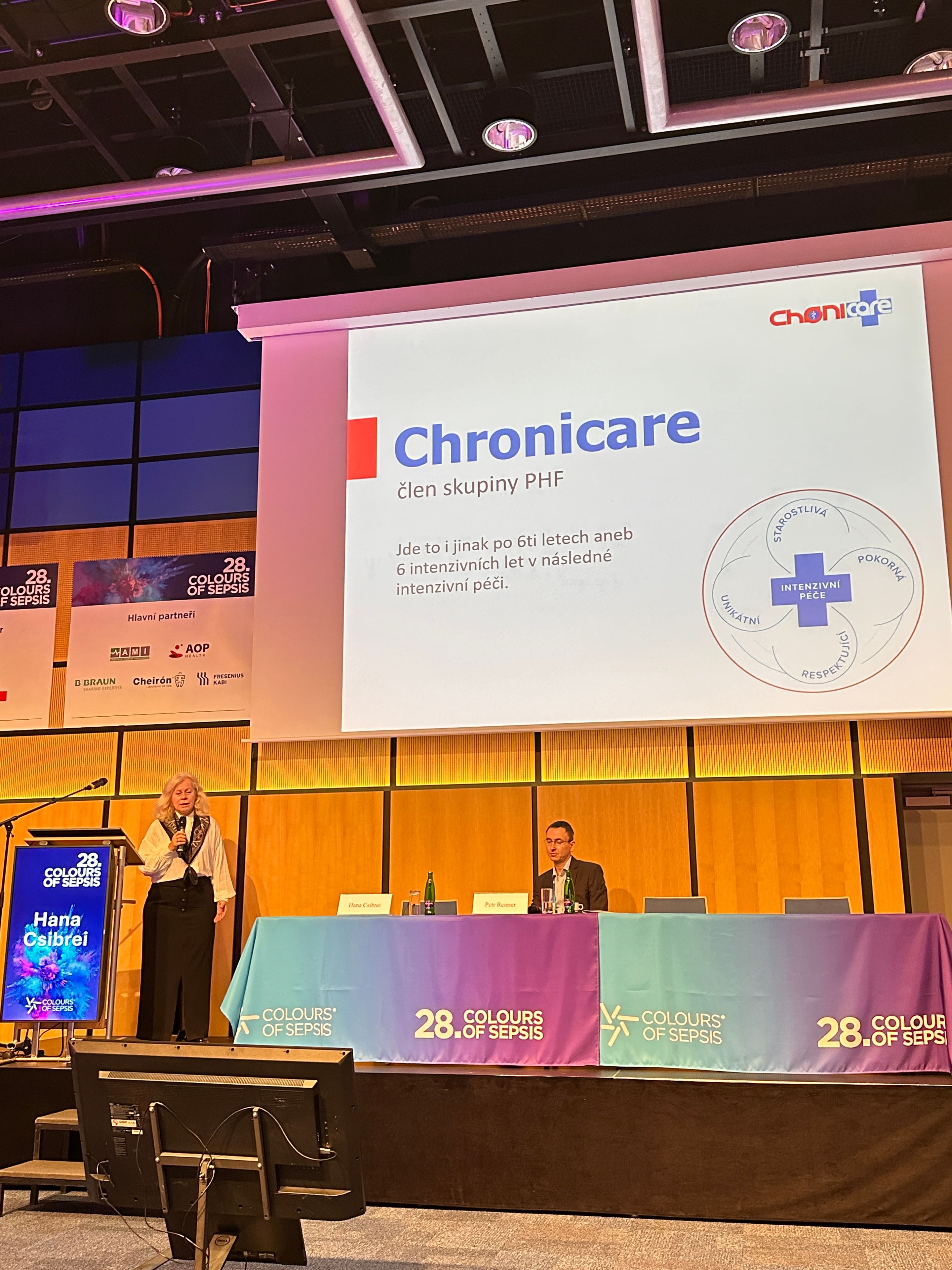 Přednáška s prezentací Chronicare na kongresu Colours of Sepsis.